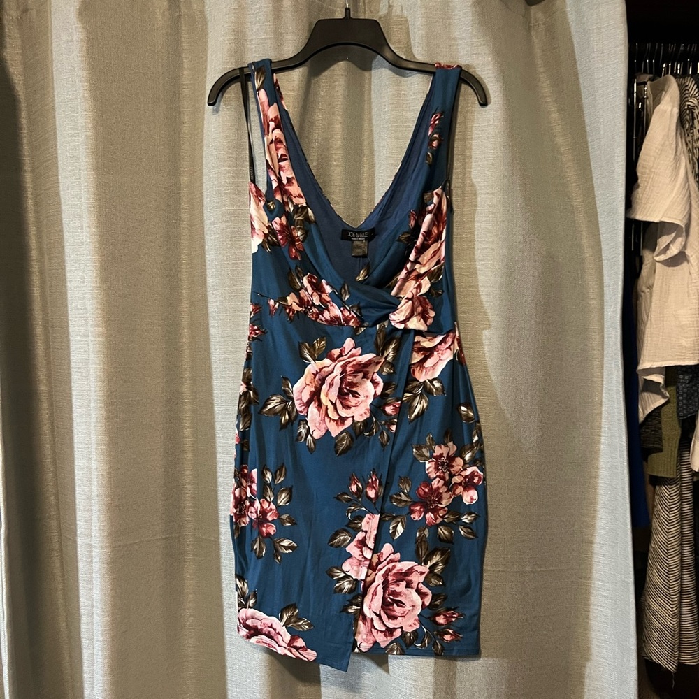 Blue floral dress
